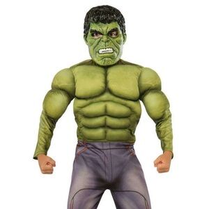 Avengers Hulk Muscle Costume-Kid’s Size L Green Rubie’s Halloween Costume